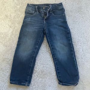 GAP DENIM straight lined zip up pants